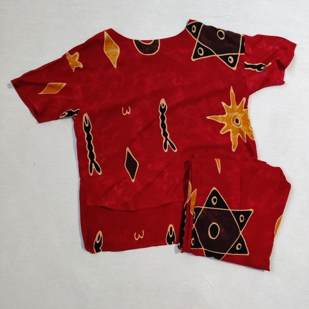 INDONESIAN cotton pant and t-shirt set